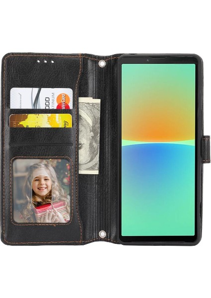 Sony Xperia 10 V Için Flip Case Manyetik Kapatma Kart Tutucu Pu Deri (Yurt Dışından) indirimleri