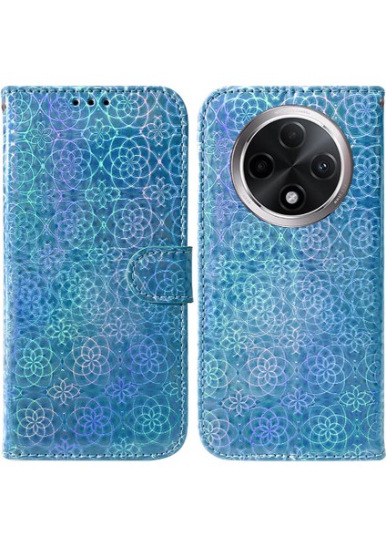 Oppo A3 Pro 5g Için Flip Case Glitter Renkli Premium Pu Deri Kart Yuvası (Yurt Dışından)