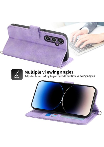 Samsung Galaxy S24 Artı Kabartmalı Bileklik Çoklu Kredi Için Flip Case (Yurt Dışından) indirimleri