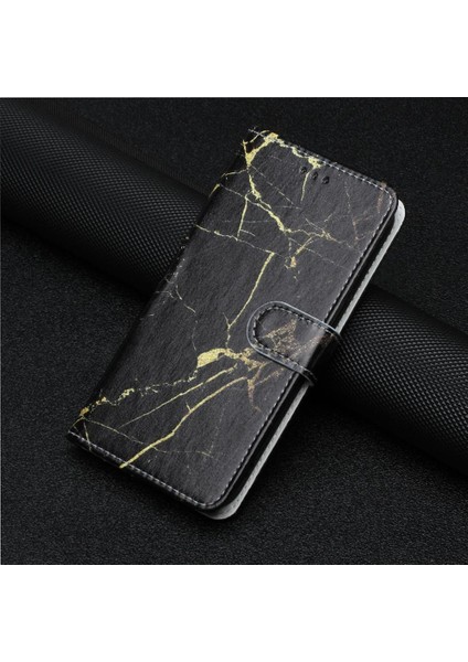 Google Piksel 7 Pro Manyetik Mermer Desen Tam Koruma Için Flip Case (Yurt Dışından)