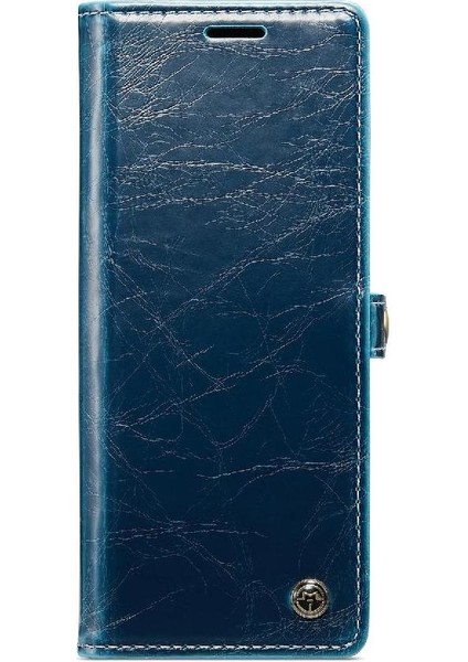 Bdt Shop Samsung Galaxy Z Için Flip Case Fold 4 5g Çılgın At Pu Deri Retro (Yurt Dışından)