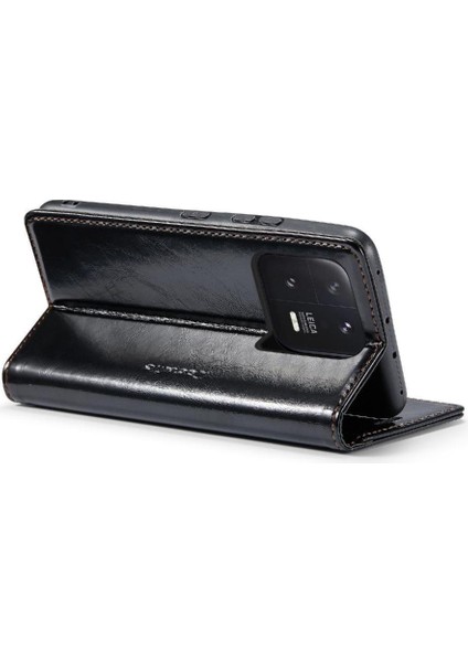 Xiaomi 13 Için Flip Case Çılgın At Pu Deri Manyetik Cüzdan Kickstand (Yurt Dışından)