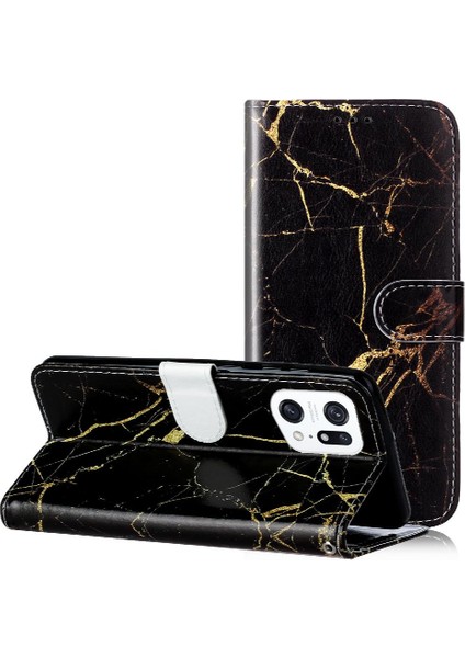 Bdt Shop Oppo Bulmak Için Flip Case X5 Pro Manyetik Tam Koruma Mermer Desen Pu (Yurt Dışından)