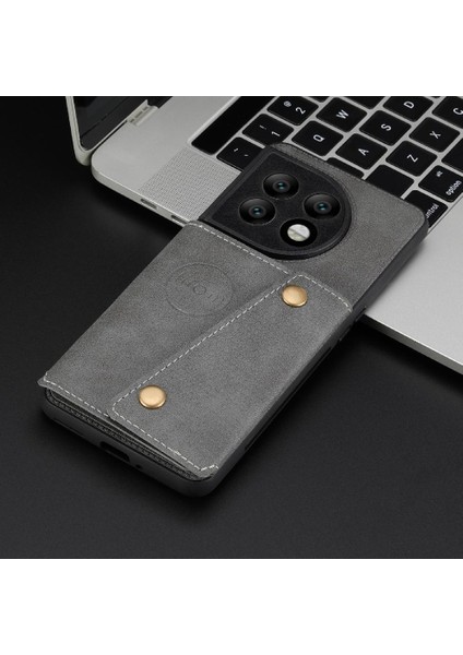 Oneplus 11 Buit Için Cüzdan Kılıf Demir Darbeye Dayanıklı Koruyucu Kart Tutucu (Yurt Dışından)