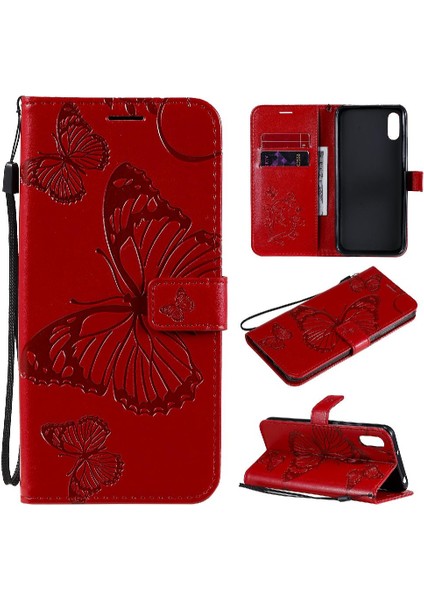 Xiaomi Redmi 9A Için Flip Case Pu Deri Manyetik Kapak Darbeye Kapak (Yurt Dışından)
