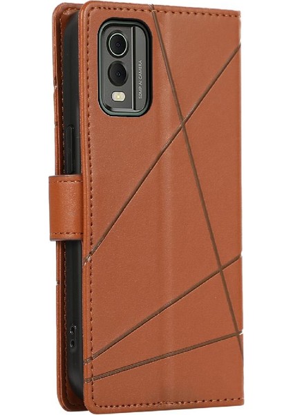 Nokia C32 Kickstand Şok Emici Darbeye Üç Kart Için Flip Case (Yurt Dışından)