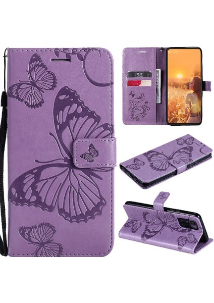 Xiaomi Redmi Not 10T Için Flip Case 5g Darbeye Kapak Kapak Kickstand Pu (Yurt Dışından)