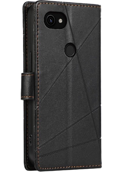 Google Piksel 3A Için Flip Case Kickstand Şok Emici Darbeye Üç (Yurt Dışından) indirimleri