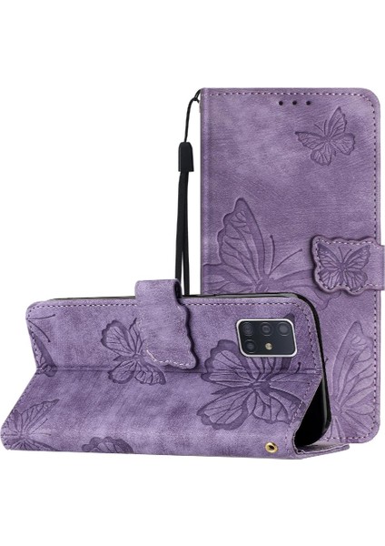 Samsung Galaxy A71 4g Pu Deri Manyetik Kapatma Kart Yuvaları Için Flip Case (Yurt Dışından)