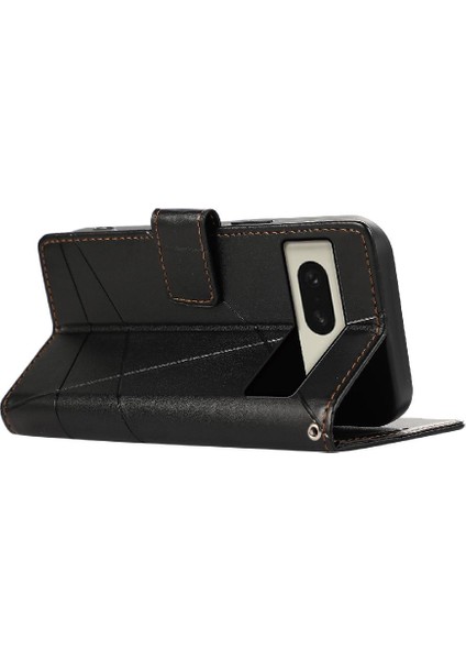 Google Piksel 8 Şok Emici Kickstand Üç Kart Yuvaları Için Flip Case (Yurt Dışından)