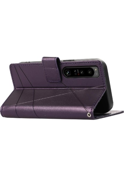 Bdt Shop Sony Xperia 1 Iv Için Flip Case Şok Emici Darbeye Kickstand Üç (Yurt Dışından)