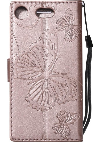 Sony Xperia Xperia Kompakt Pu Deri Flip Case Kickstand Darbeye (Yurt Dışından) modelleri