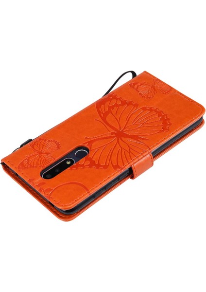 Nokia 3.1 Için Flip Case Artı Darbeye Kapak Kart Pu ile Kickstand Çevirin (Yurt Dışından)