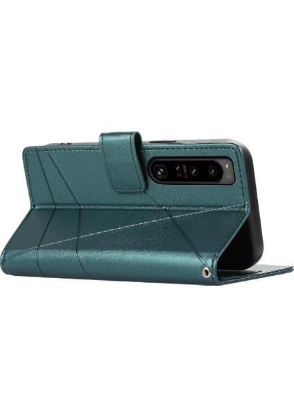 Sony Xperia 1 Iv Için Flip Case Şok Emici Darbeye Kickstand Üç (Yurt Dışından)