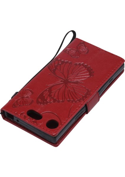 Sony Xperia Xperia Kompakt Pu Deri Flip Case Kickstand Darbeye (Yurt Dışından) fiyatları