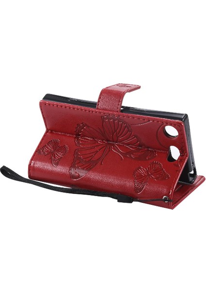 Sony Xperia Xperia Kompakt Pu Deri Flip Case Kickstand Darbeye (Yurt Dışından) modelleri