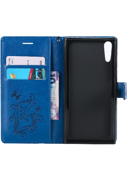 Sony Xperia Xz Için Flip Case Pu Deri Flip Kickstand Manyetik Kapak (Yurt Dışından)