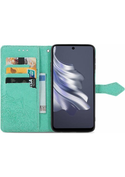 Bdt Shop Tecno Spark 20 Pro Için Flip Case Basit Iş Zarif Desen Deri (Yurt Dışından)