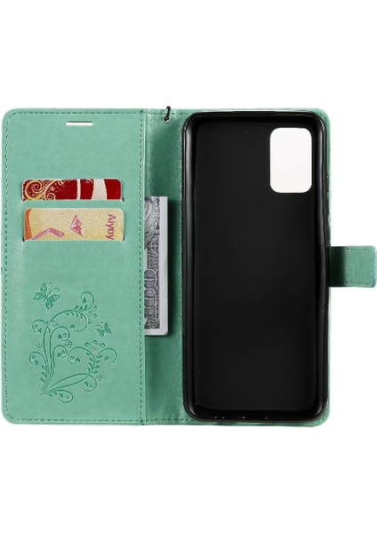 Samsung Galaxy A02S Manyetik Kapak Flip Kickstand Pu Deri Için Flip Case (Yurt Dışından)