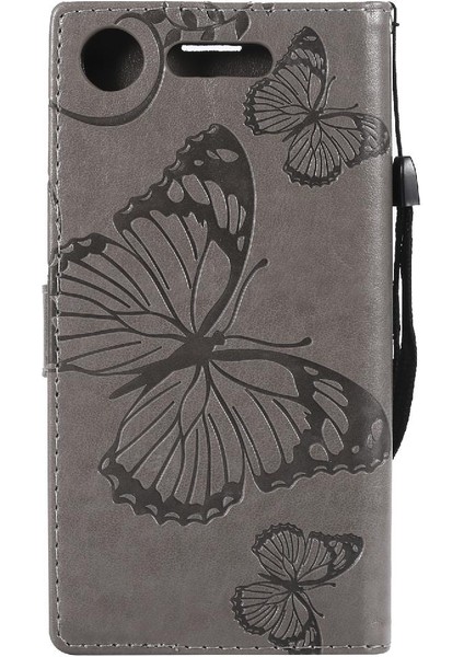Sony Xperia Xperia Için Kart Yuvası Standı ile Flip Case Kickstand Pu (Yurt Dışından)