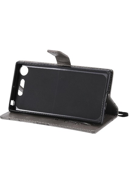 Sony Xperia Xperia Için Kart Yuvası Standı ile Flip Case Kickstand Pu (Yurt Dışından)