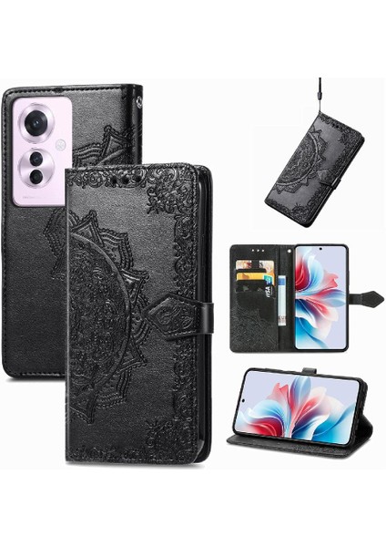 Oppo RENO11 F 5g Için Flip Case Kapak Deri Kılıf Basit Iş (Yurt Dışından)