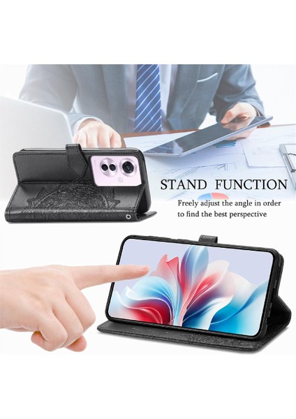 Oppo RENO11 F 5g Için Flip Case Kapak Deri Kılıf Basit Iş (Yurt Dışından) modelleri