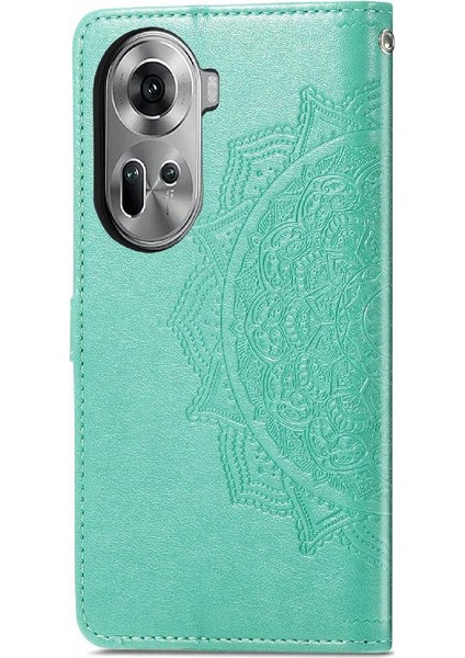 Oppo Oppo 11 5g Flip Kapak Için Flip Case Zarif Desen Deri Kılıf (Yurt Dışından)