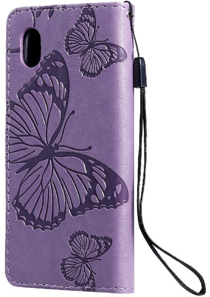Kart Yuvası Standı ile Samsung Galaxy A01 Çekirdek Için Flip Case Pu Deri Flip (Yurt Dışından) fırsatları