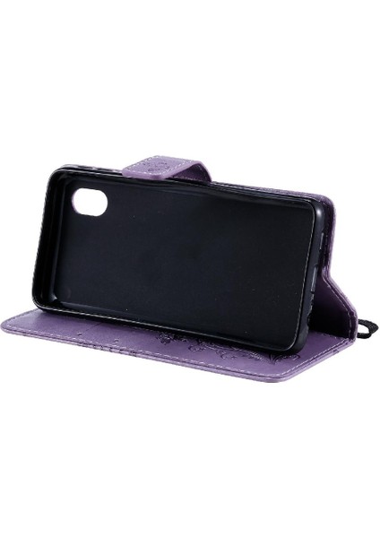 Kart Yuvası Standı ile Samsung Galaxy A01 Çekirdek Için Flip Case Pu Deri Flip (Yurt Dışından) indirimleri