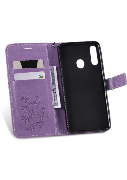 Samsung Galaxy A20S Darbeye Kapak Için Flip Case Kart Yuvası Standı ile Pu (Yurt Dışından) modelleri
