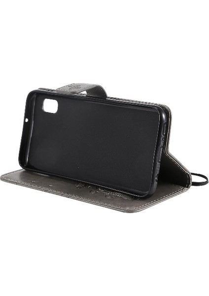 Samsung Galaxy A10E Için Flip Case Kart Yuvası Standı ile Kickstand Pu Çevirin (Yurt Dışından)