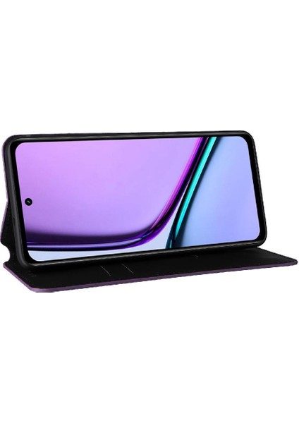 Realme 12 Lite 4g Cüzdan Için Kılıf 3D Desen Kart Yuvaları Tutucu Manyetik (Yurt Dışından)