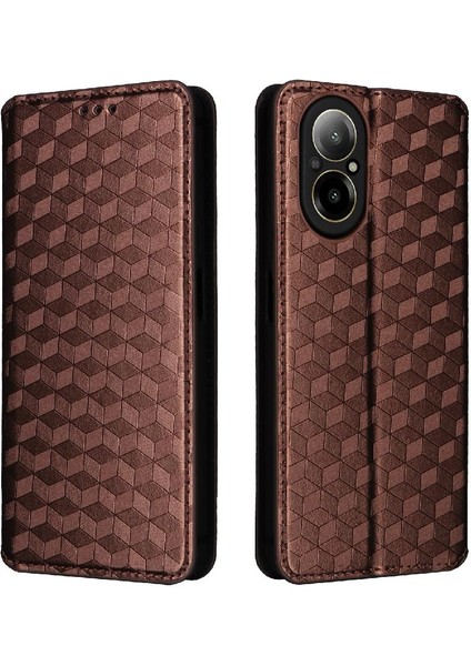 Realme 12 Lite 4g Cüzdan Için Kılıf 3D Desen Kart Yuvaları Tutucu Manyetik (Yurt Dışından)
