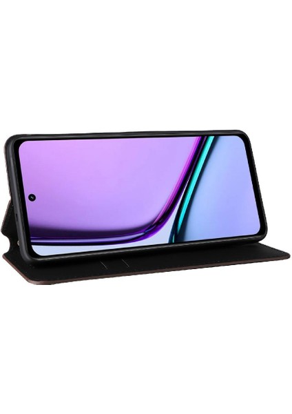 Realme 12 Lite 4g Cüzdan Için Kılıf 3D Desen Kart Yuvaları Tutucu Manyetik (Yurt Dışından)