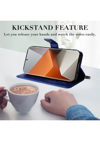 Xiaomi Redmi Not Için Kılıf 13 Pro Artı Kart Yuvası Standı ile Pu Deri (Yurt Dışından)