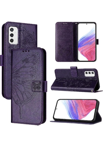 Samsung Galaxy M52 5g Flip Kapak Premium Deri Manyetik (Yurt Dışından)