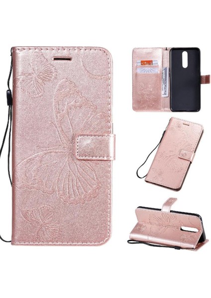 Oppo F11 Pu Deri Manyetik Kapak Için Flip Case Darbeye Kapak ile (Yurt Dışından)