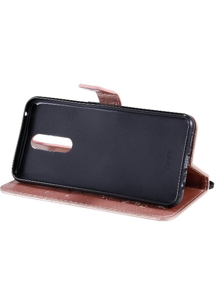 Oppo F11 Pu Deri Manyetik Kapak Için Flip Case Darbeye Kapak ile (Yurt Dışından)