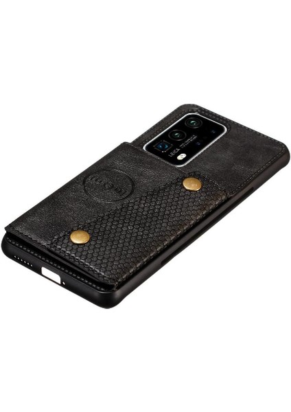 Cüzdan Kılıf Için Huawei P40 Buit Demir Kart Tutucu Cüzdan Kılıf Darbeye (Yurt Dışından) fırsatları