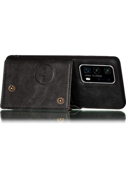 Cüzdan Kılıf Için Huawei P40 Buit Demir Kart Tutucu Cüzdan Kılıf Darbeye (Yurt Dışından) indirimleri