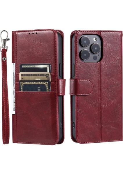 Xiaomi Redmi Için Flip Case Xiaomi 4g 6 Kart Yuvaları Kickstand Cüzdan Pu Deri (Yurt Dışından)