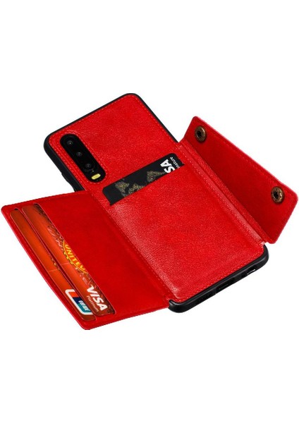 Huawei P30 Cüzdan Kılıf Buit Için Cüzdan Kılıf Demir Kart Tutucu Kickstand (Yurt Dışından) indirimleri