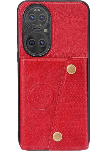 Huawei P50 Pro Kart Tutucu Buit Için Cüzdan Durumda Demir Cüzdan Durumda (Yurt Dışından) modelleri