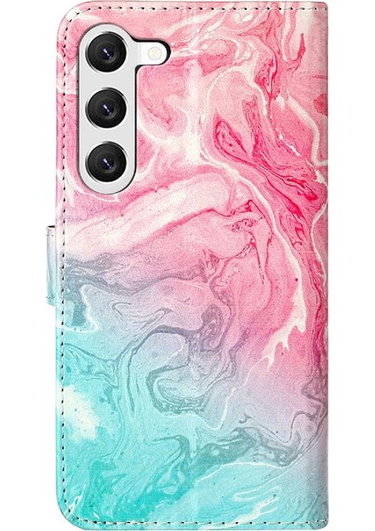 Samsung Galaxy S24 Manyetik Kart Yuvaları Tutucu Mermer Desen Için Flip Case (Yurt Dışından) fırsatları