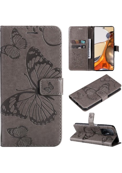 Xiaomi 11T/11T Pro Pu Deri Darbeye Kapak Manyetik Flip Case (Yurt Dışından)