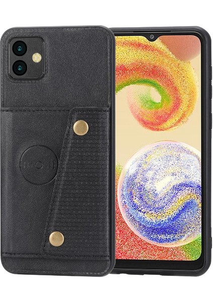 Samsung Galaxy A04 Kickstand Cüzdan Kılıf Için Cüzdan Kılıf Darbeye Kart (Yurt Dışından)