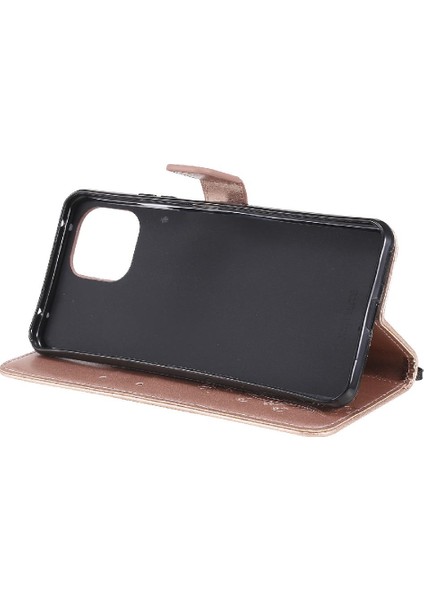 Kart Yuvası Standı ile Xiaomi 11 Lite Pu Deri Için Flip Case Darbeye (Yurt Dışından) modelleri