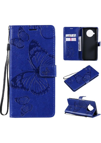 Xiaomi 10T Lite 5g Için Flip Case Kart Yuvası Standı ile Pu Deri Flip Case (Yurt Dışından)