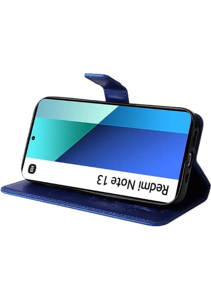 Xiaomi Redmi Not 13 Için Flip Case 4g Flip Kickstand Pu Deri Darbeye (Yurt Dışından)